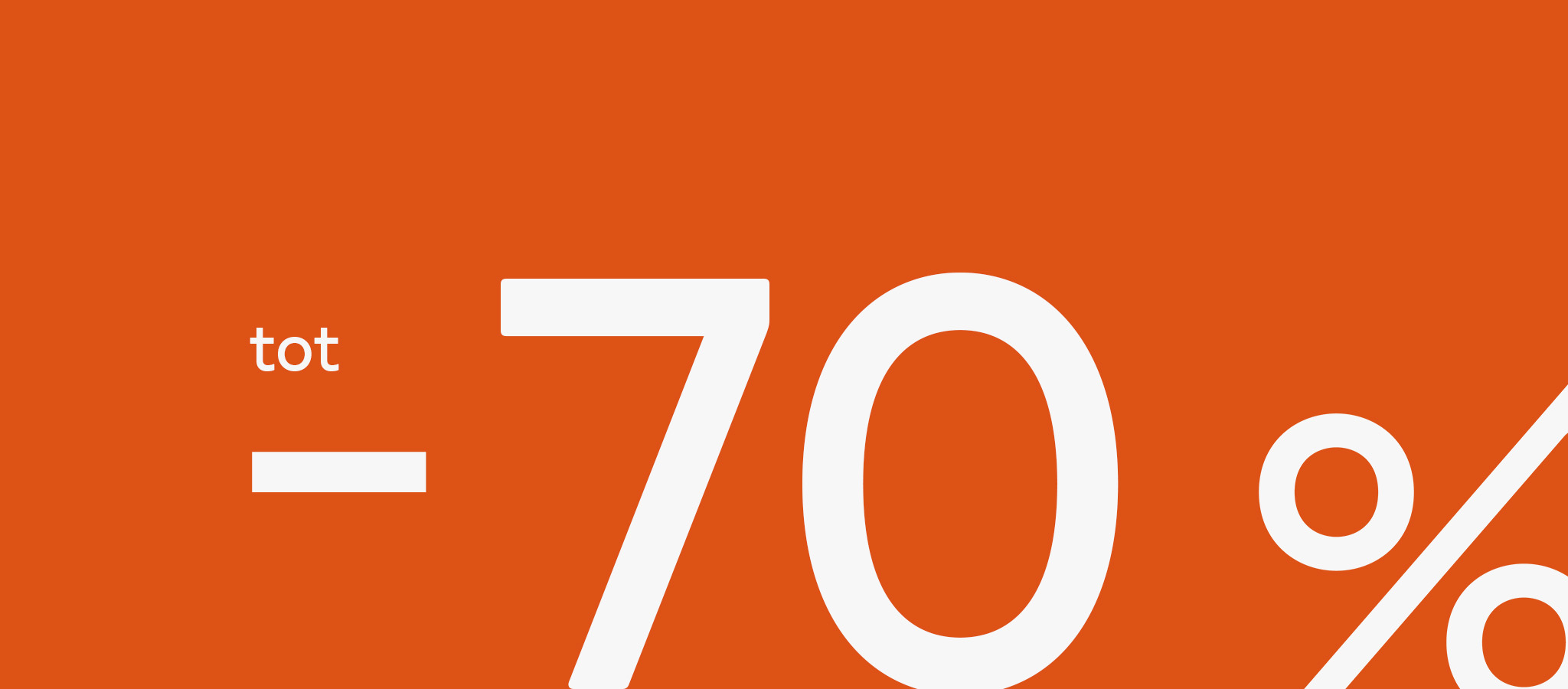 Solden: korting tot -70%